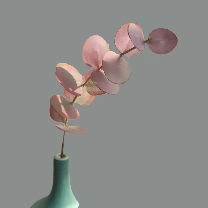 Feuilles d'eucalyptus artificielles au toucher réel, drapeau à main, plante, bouquet de mariage, fau