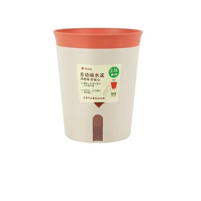 Pot de fleur hydroponique paresseux, pot de fleurs absorbant l'eau, pot de plante succulente, plastique, jardinière auto-arrosante, salon, décor de bureau