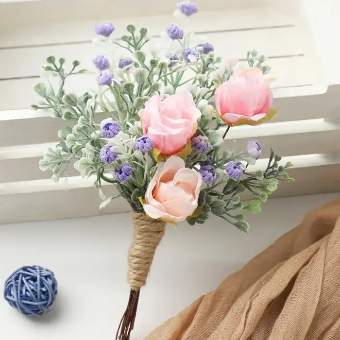 Lot de 6 Branches de Lavande Artificielles de 17 cm – Faux Plantes pour Décoration Intérieure