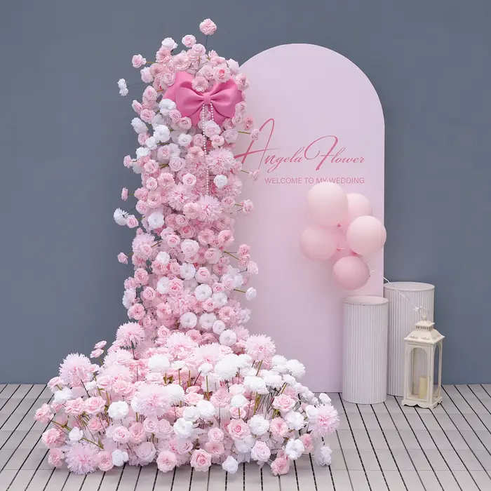 A8986 luxe frais Rose blanc