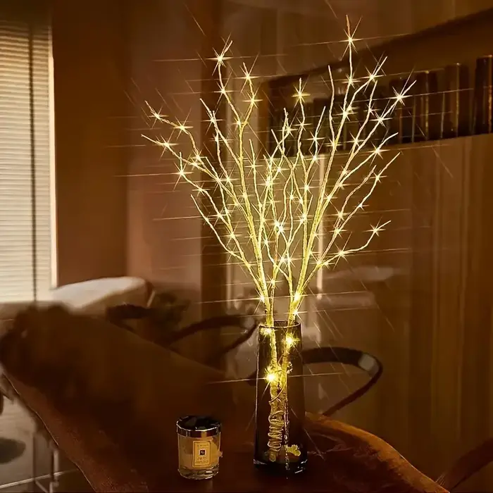 Branches de bouleau artificielles lumineuses – À piles pour la décoration intérieure