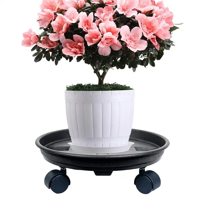 Support de plante mobile 30/33 cm avec roulettes