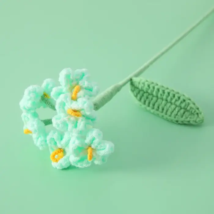 Finition tricoté fleur étoilée créative à la main tricot fleurs Crochet Bouquet