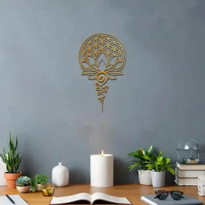 Décoration murale en métal Mandala 15