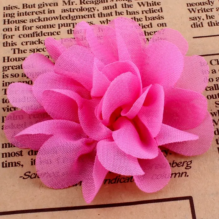 Fleurs artificielles en mousseline de soie