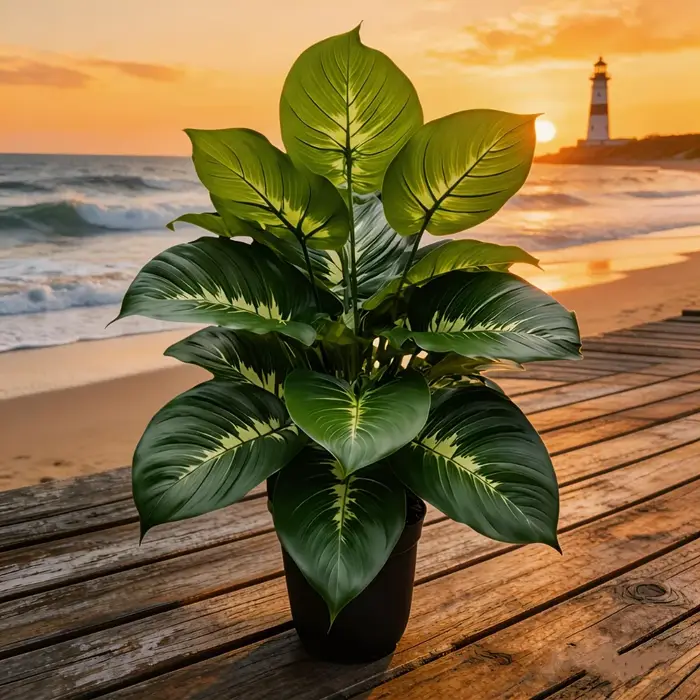 1 grande plante artificielle ressemblant