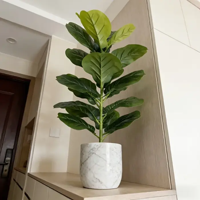 Grand arbre artificiel Ficus de 100 cm à 23 feuilles