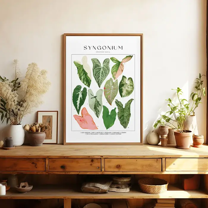Impression d'art intérieur Feuilles botaniques vertes