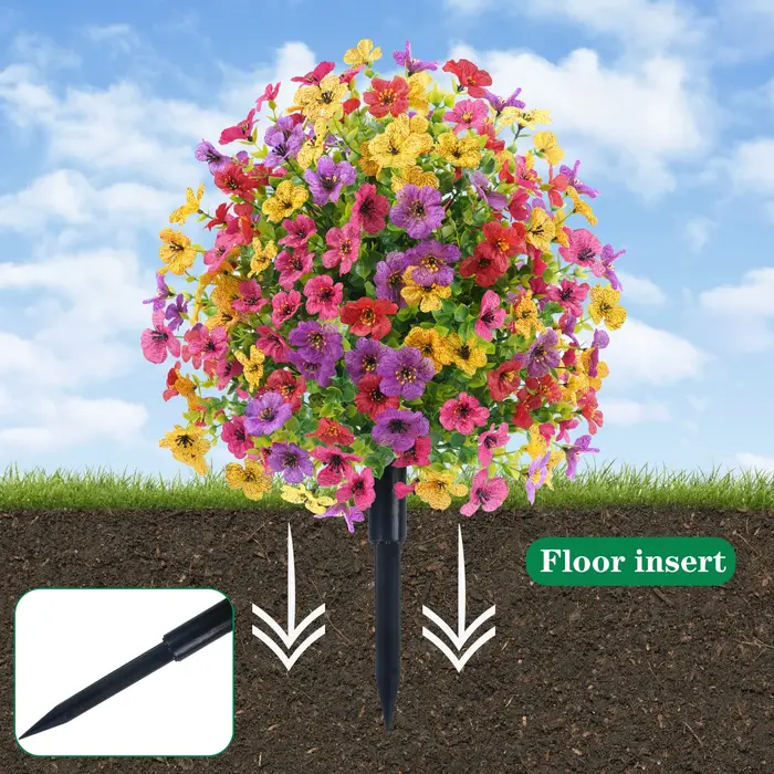 Uflower – fausses plantes d'extérieur avec piquet