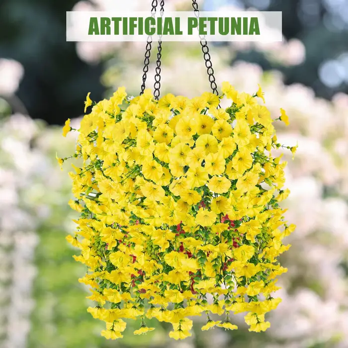 Faux Petunias, fleurs artificielles en soie