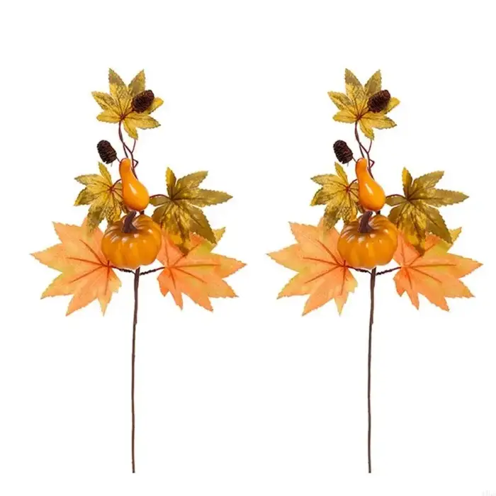 Paquet 2 fleurs à thème automne