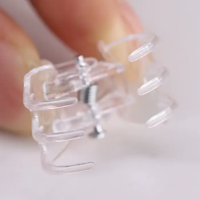 20-1000 pièces transparent 6 griffes orchidée Clips en plastique papillon fleurs Support clair fixat
