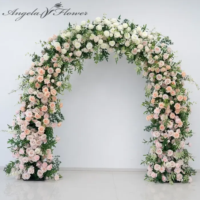Angela fleur artificielle blanc Rose