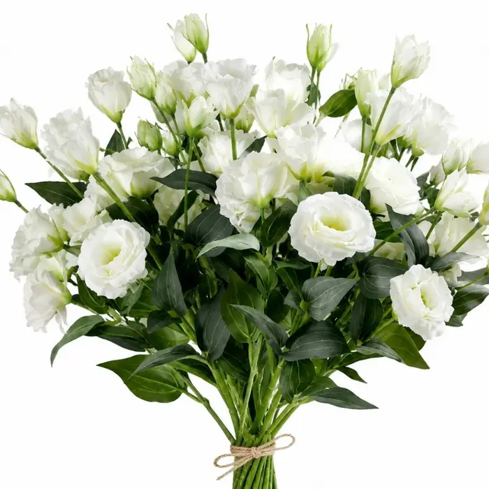 Fleurs artificielles Lisianthus 70cm 4/10 pièces