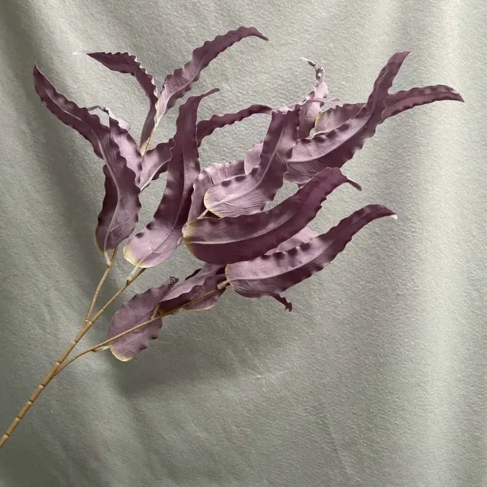 Plantes vertes artificielles en tissu brossé