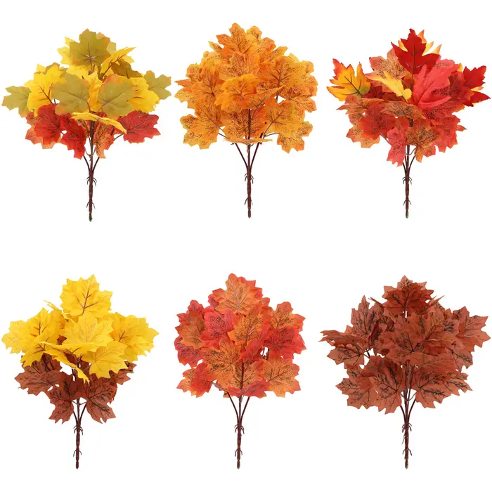 Branche de feuille d'érable plantes artificielles automne