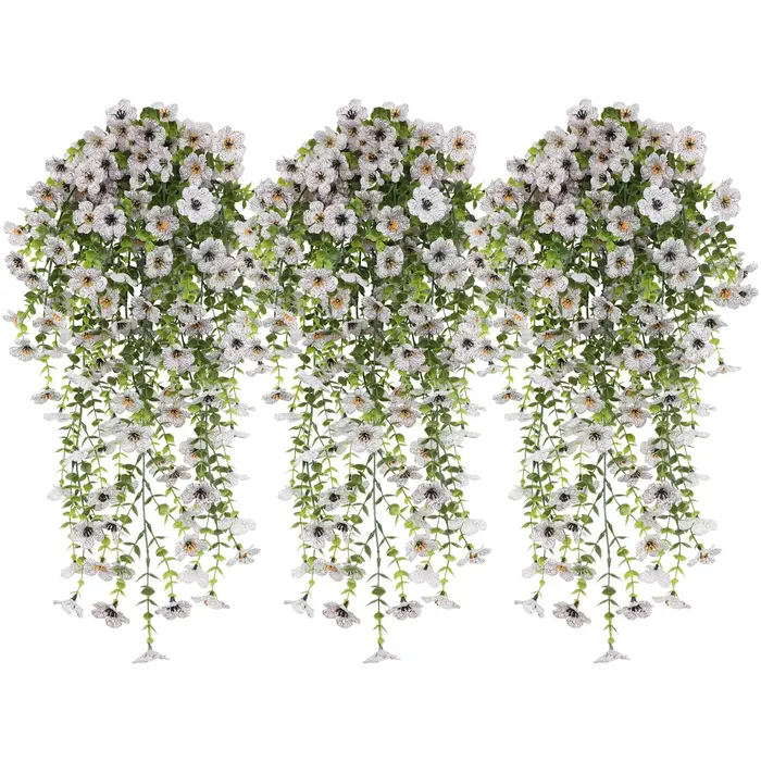 Fleurs artificielles suspendues pour l'extérieur