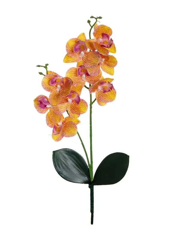 Fleurs artificielles 2 orchidées papillon fourchues