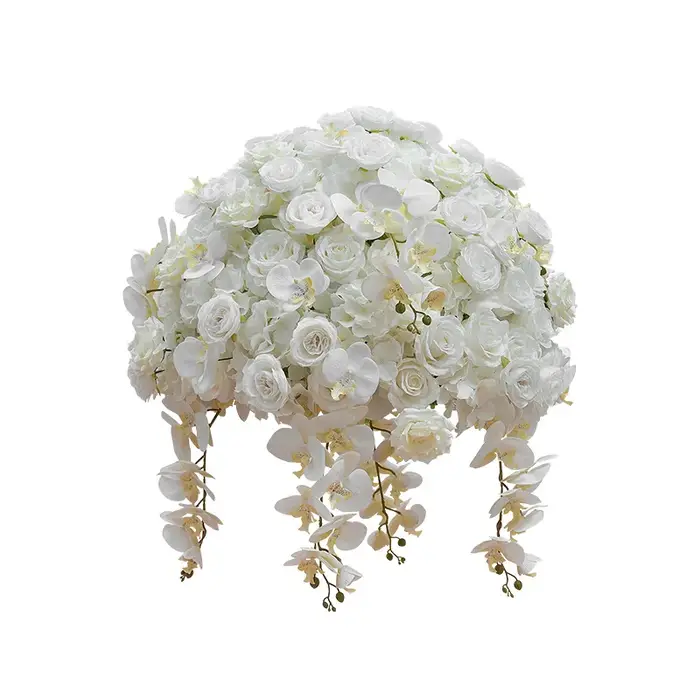 Balles de fleurs de roses d'hortensia Phalaenopsis 3D, surcharge romantique, apporte une ambiance Fa