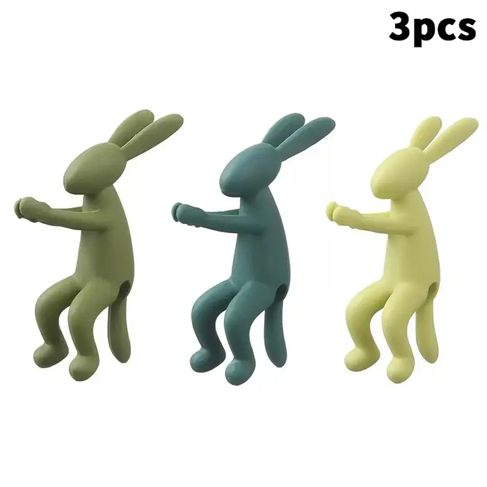 Piquets de plantes lapin singe mignon, 3 pièces, Support de plante, stabilisateur hydroponique, supp