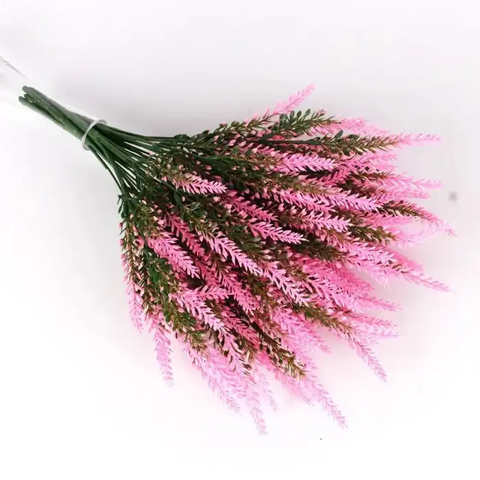 Fleurs artificielles de lavande résistantes aux UV pour l'extérieur