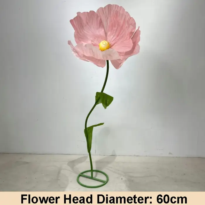 Fleur artificielle géante en papier, décoration de Mariage, grandes fleurs en papier, affichage de f