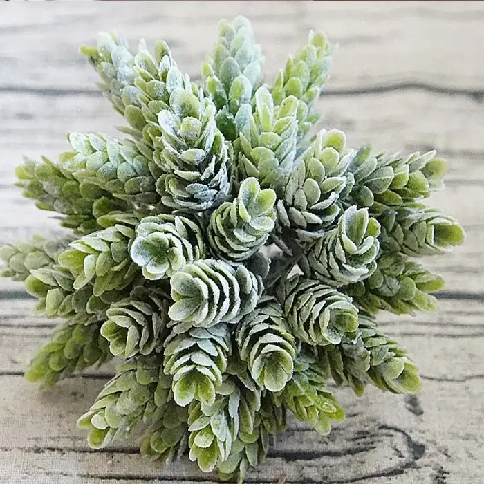 5Pcs Faux Plante Verte Pas Cher Artificielle En Plastique Fleurs Accueil chambre Table Décoration En