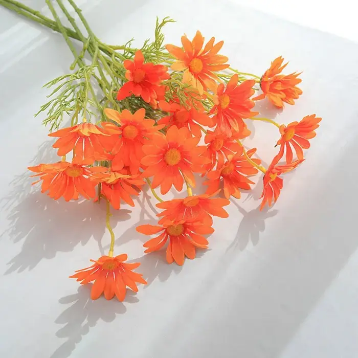 Fleurs artificielles marguerite en soie