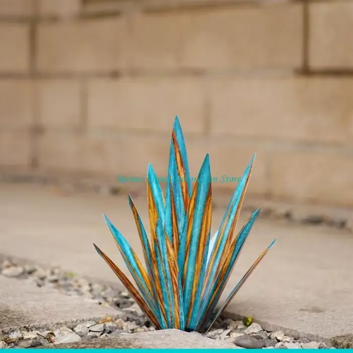 H7BF – décorations jardin en Agave pour piquet extérieur