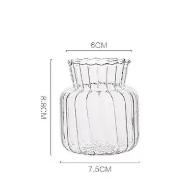 Vase Transparent scandinave, 1 pièce, Pot de fleur, conteneur de plantes hydroponiques, Vase de bure
