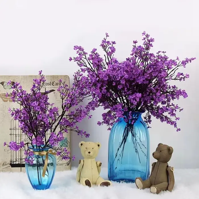Gypsophila fleurs artificielles branche blanche haute qualité souffle de bébé fausse plante Brial Bouquet maison