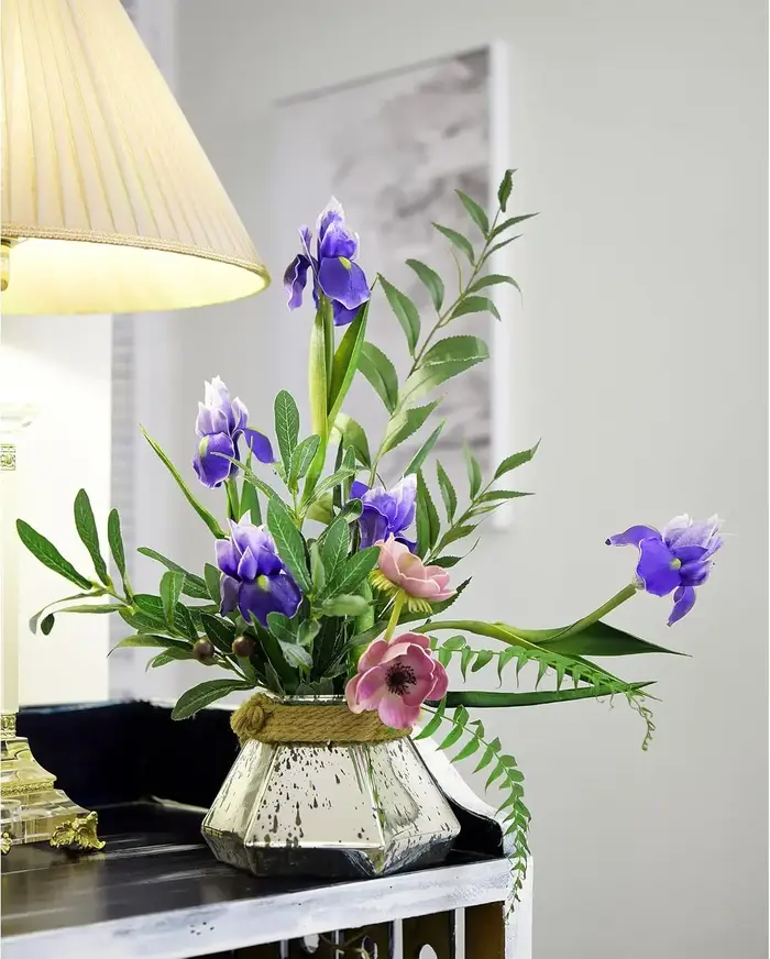 Fleurs d'iris artificielles pour mariage