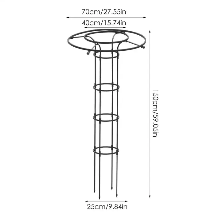 Treillis de jardin en forme de parapluie pour plantes grimpantes