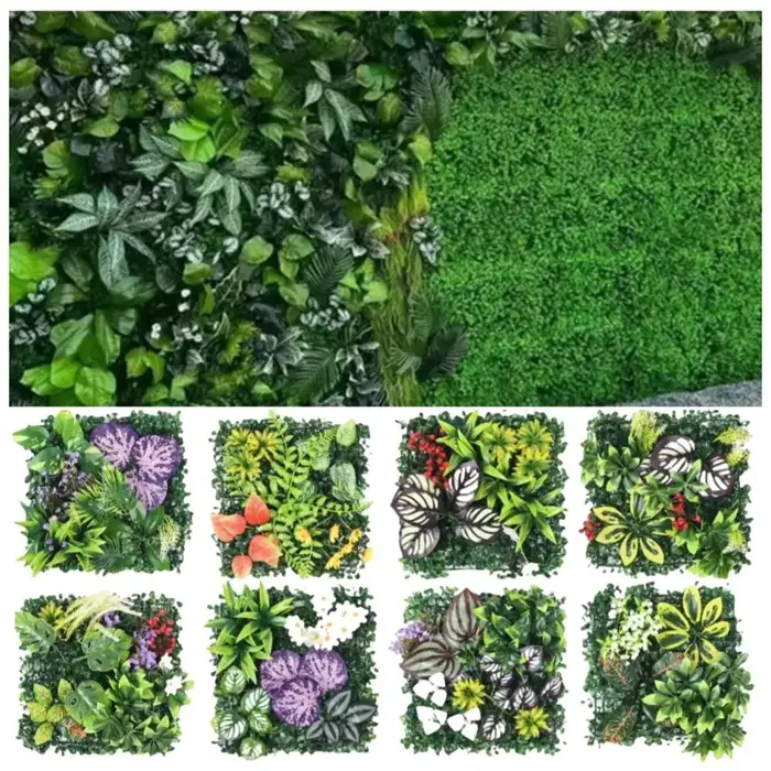Panneau mural de plantes artificielles