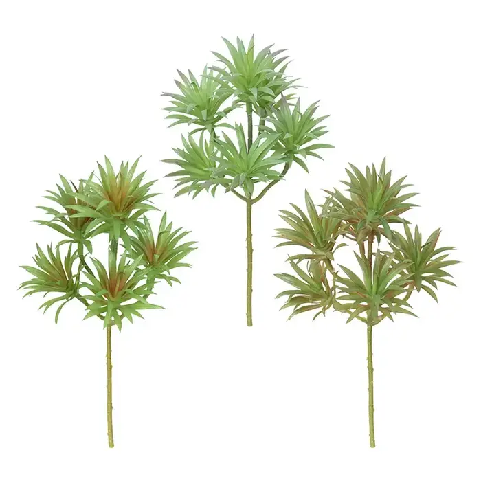 Plantes vertes artificielles en plastique