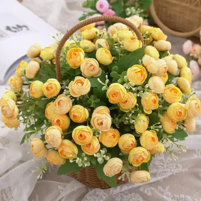 Roses de thé artificielles