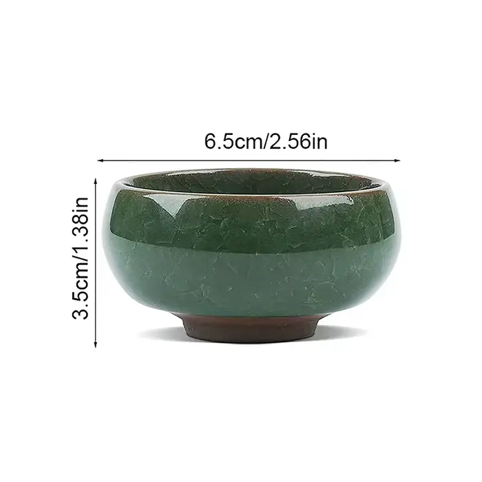 Jardinière succulente en céramique de fleur de glaçure de craquel de glace mignonne Mini Pot de plan