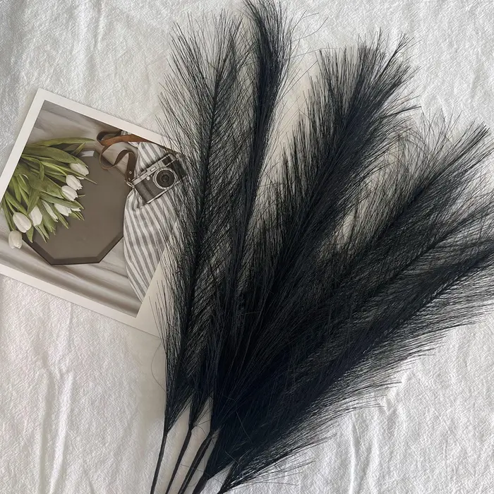 7 pièces moelleux Pampas herbe Boho décor fleur fausse plante roseau simulé fête de mariage décoration de la maison fleurs artificielles