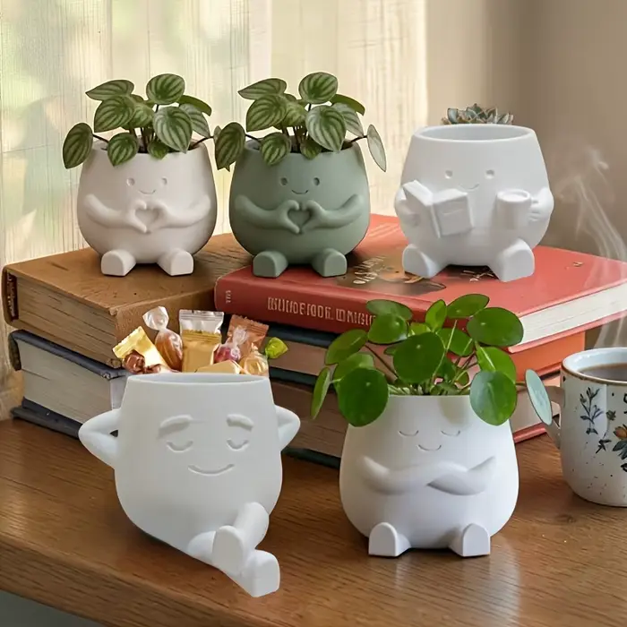 Pots de fleurs minimalistes imprimés en 3D