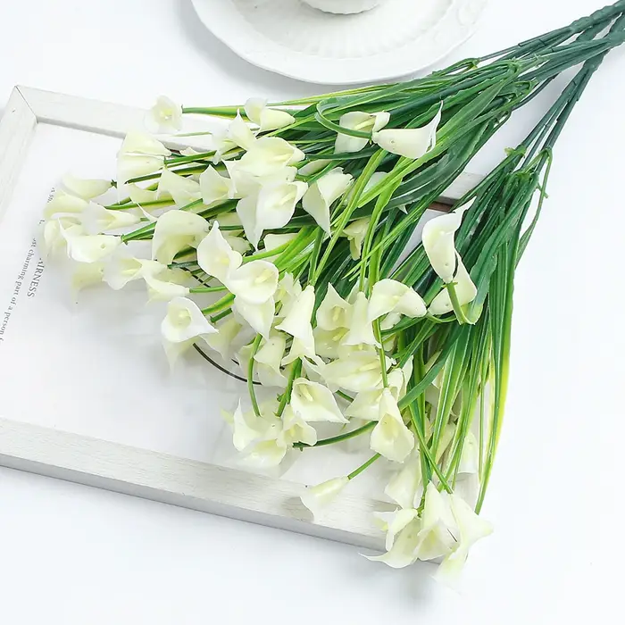 Bouquet de Fausses Fleurs Artificielles, 33cm, pour la Décoration de la Maison, du Jardin, du Mariag