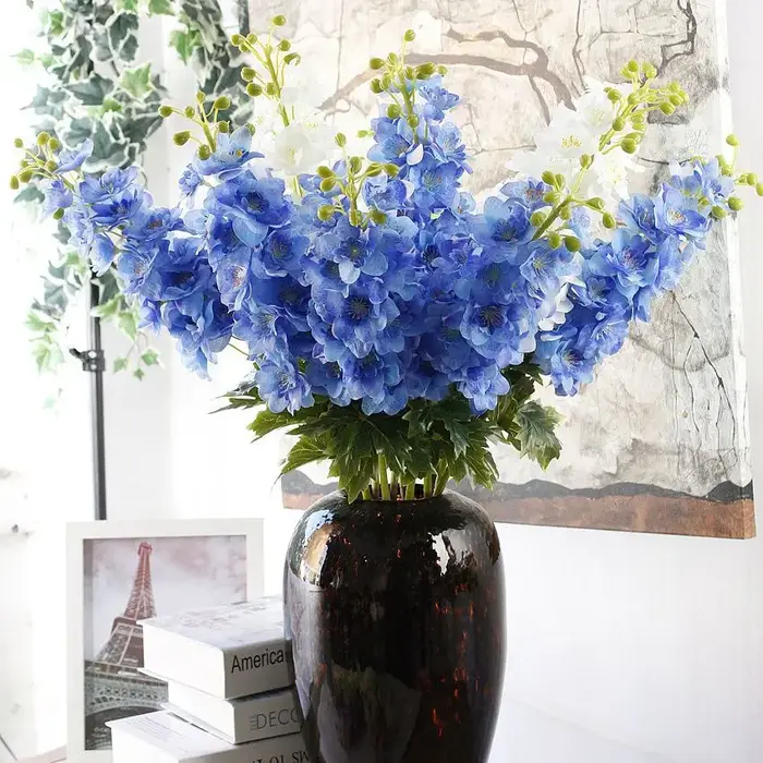 Lot de 4 fleurs artificielles en latex