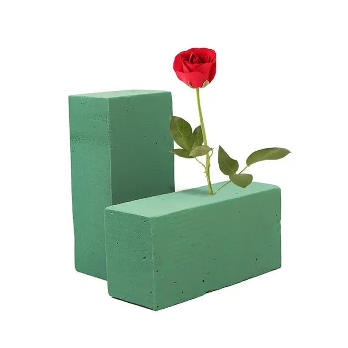 Mousse de fleurs carrée verte pour arrangements floraux