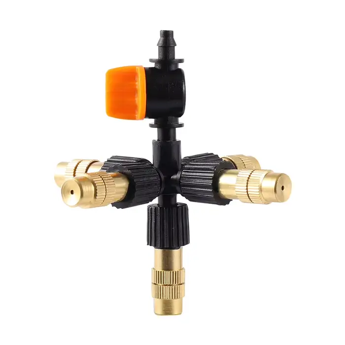 Suspendu avec Valve 4/5/6/7 voies buse de brumisation en laiton Kit d'arrosage de refroidissement pa