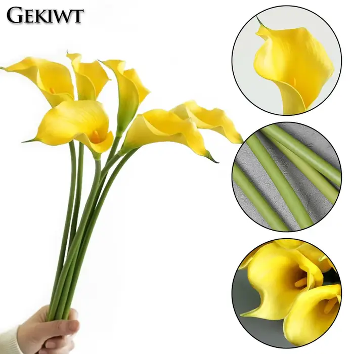 Fleur Artificielle de Lys Calla en PU