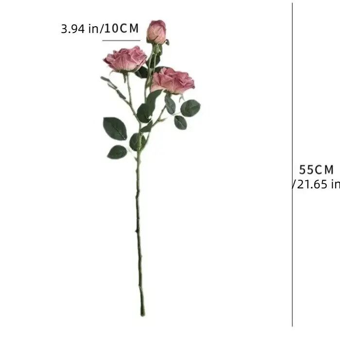 Bouquet de roses artificielles réalistes