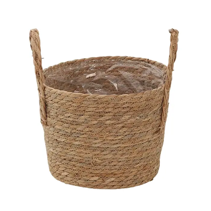Panier à plantes en osier avec poignées