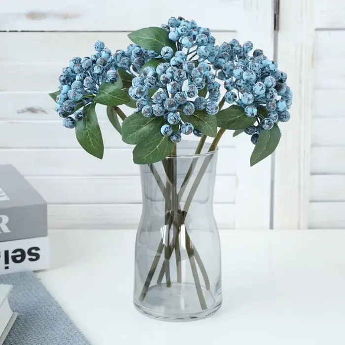 Bouquet de branche de myrtille artificielle