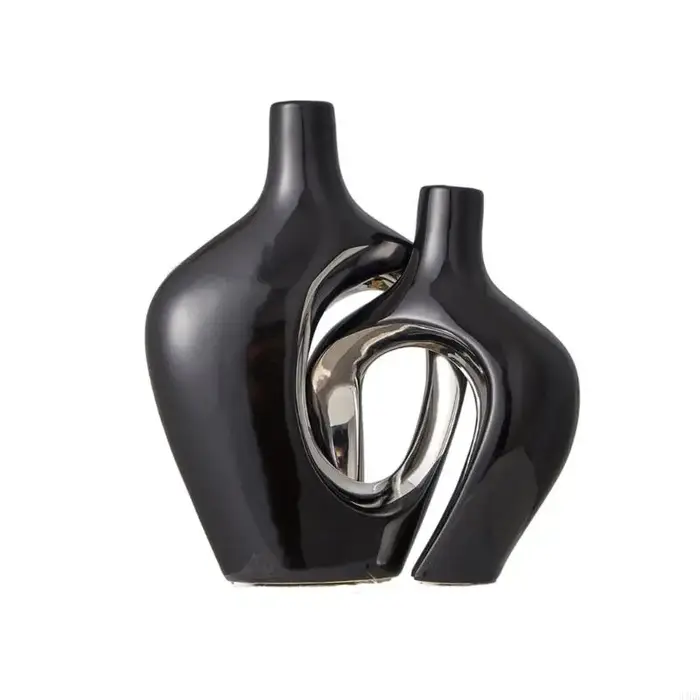 Vases creux en céramique, lot 2, Vases décoratifs Styles bohémien modernes nordiques, Vases à fleurs