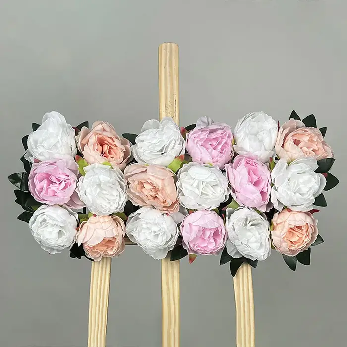 NucleoArch de fleurs artificielles, fond de mur de roses, décoration de table de banquet, mariage br