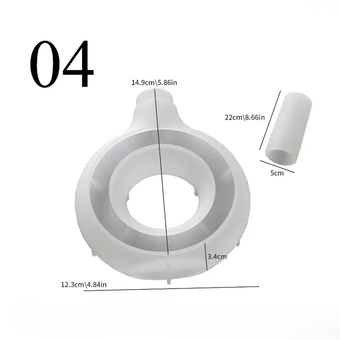 Vase ovale rond ajouré, moules en résine époxy, bricolage, Pot de fleurs fait à la main, plâtre, cim